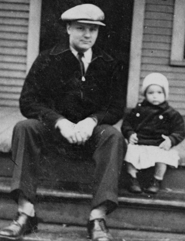Dad and Dorothy, age 2.5